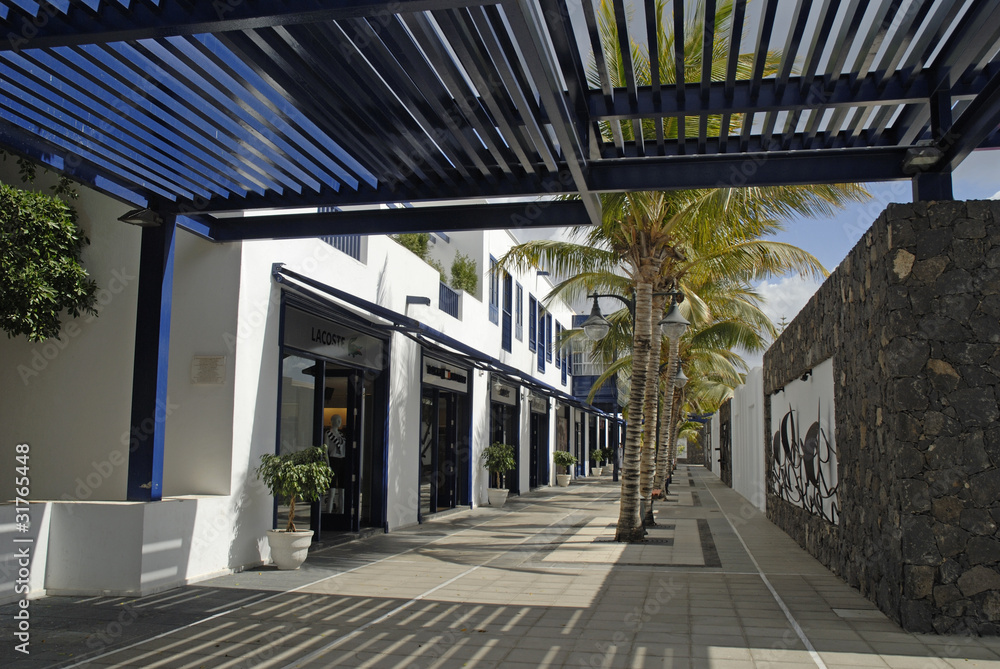 Shopping in Puerto Calera lanzarote Canary Islands Spain