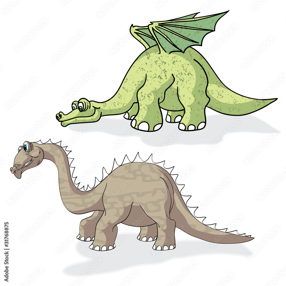 Naklejka premium Brontosaurus. Vector illustration.