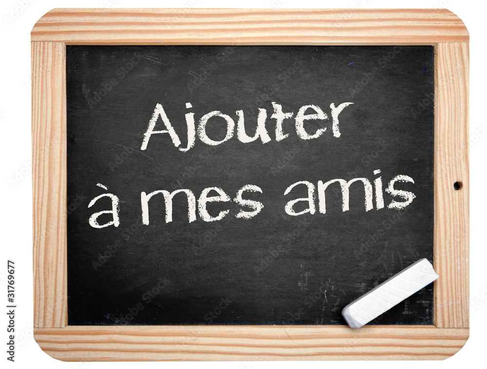 Obraz premium Ajouter a mes amis