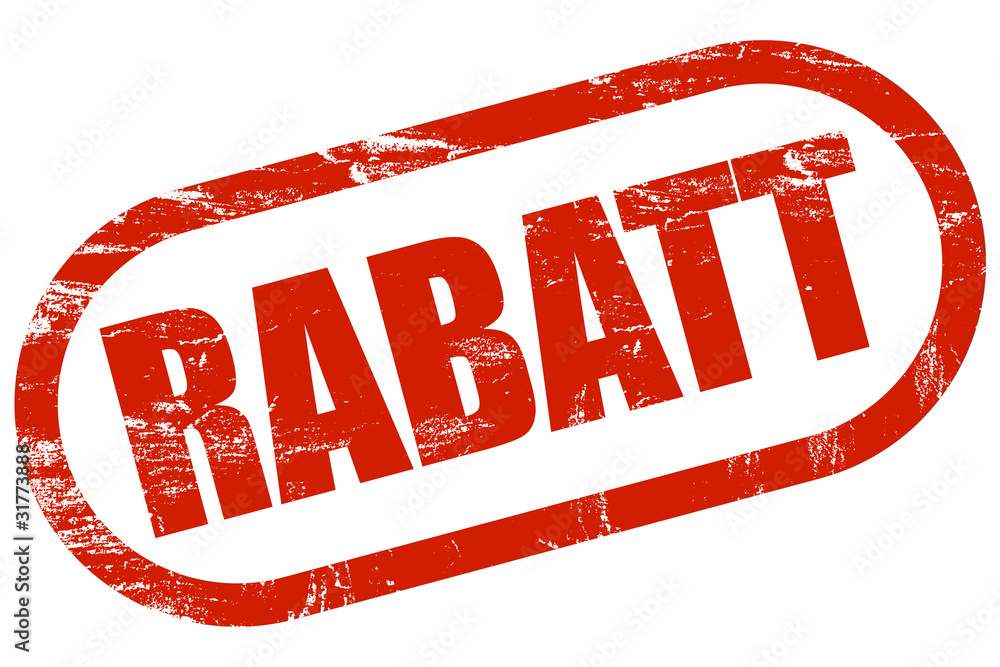 Grunge Stempel rot RABATT Stock-Illustration | Adobe Stock