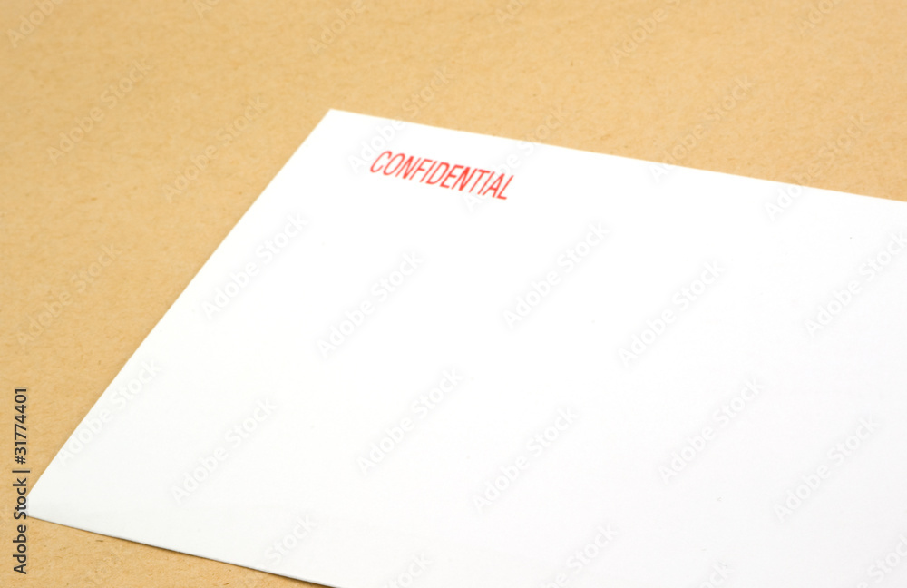 confidential letter confidential letter