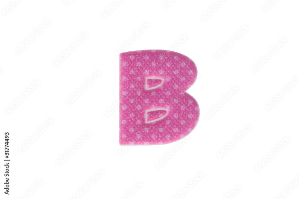 Alphabet B Isolated on White Background Alphabet B Isolated on White Background