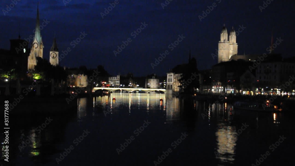 Zürich am Abend Zürich am Abend