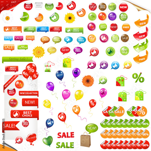 Big Collection Of Sale Elements
