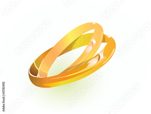 wedding golden ring together