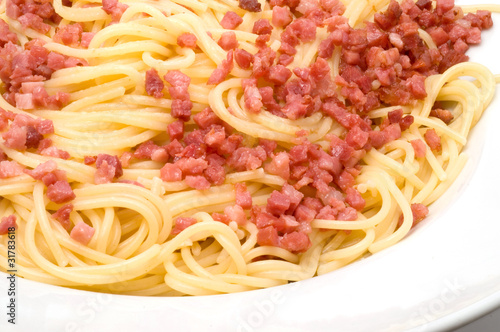 Spaghetti mit Schinken