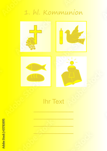 Kommunion Karte