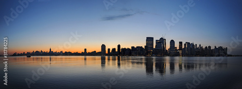 New york panorama at dawn
