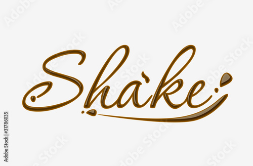 Chocolate shake text