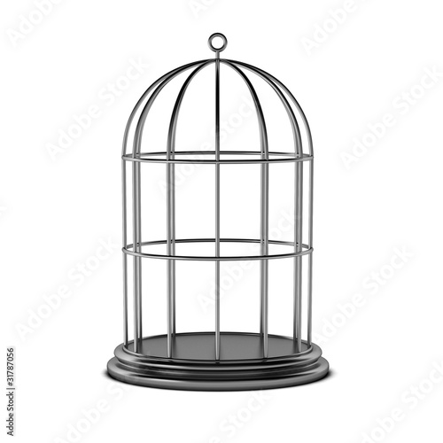 Canvas-taulu 3d render of bird cage