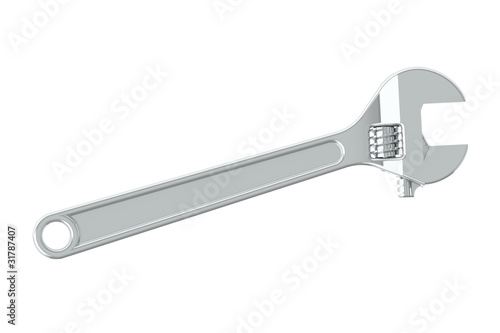 Shiny Adjustable Large Plumbers Wrench © JustContributor