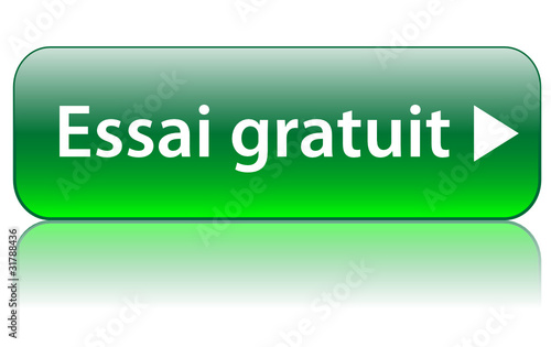 Bouton Web "ESSAI GRATUIT" (échantillon commander acheter test)