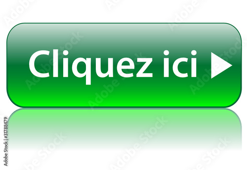 Bouton Web CLIQUEZ ICI (curseur connexion clic cliquer vert)