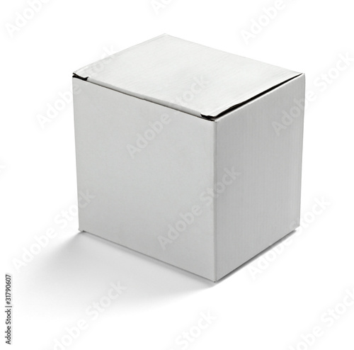 white box package delivery
