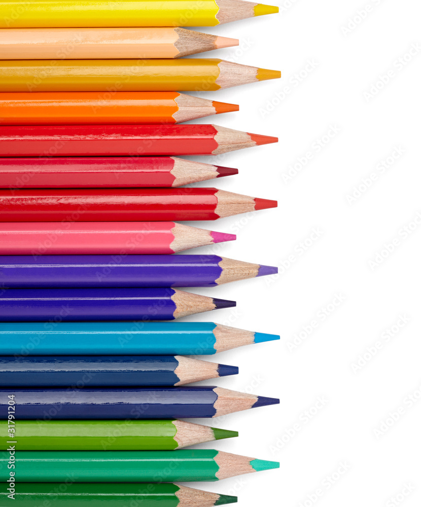Fototapeta premium color pencil draw art school educaation