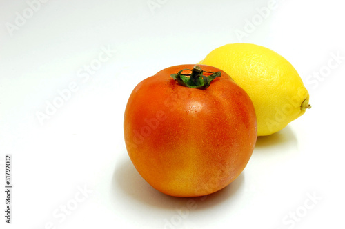 Fresh tomato and Juicy lemon