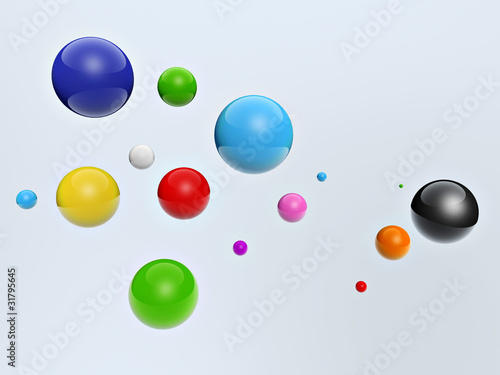 3d colorful balls