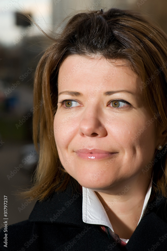 smiling woman close up smiling woman close up