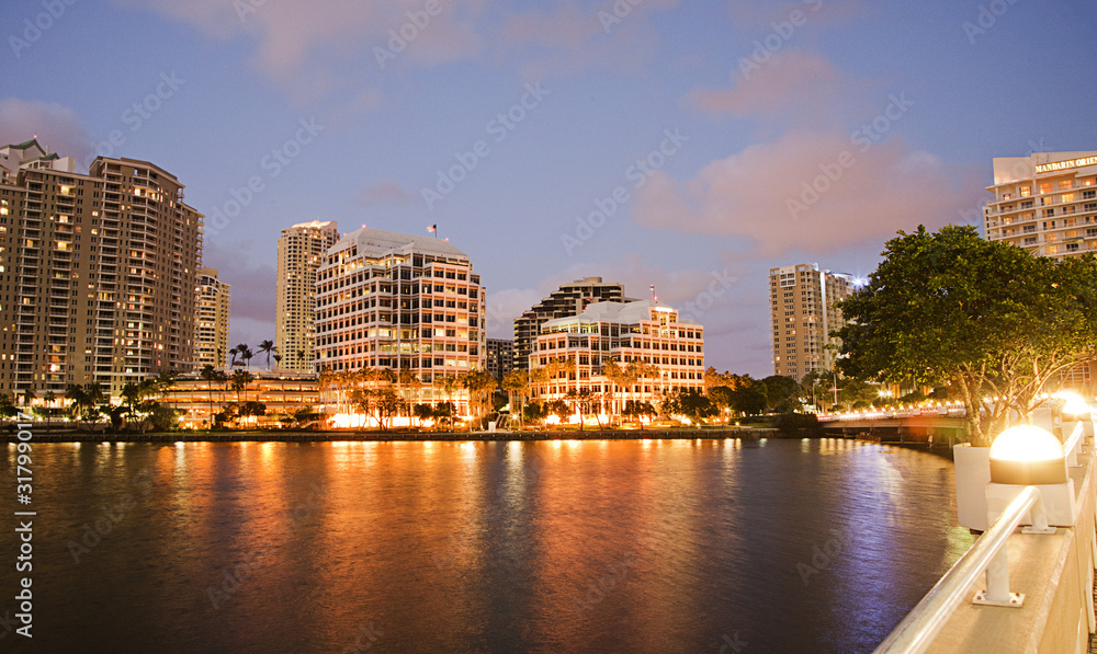 Naklejka premium Miami Edificios