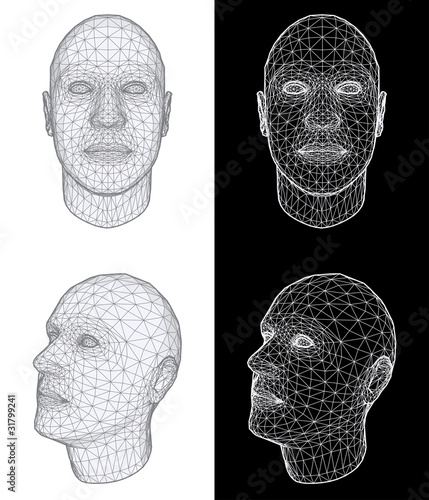 Human head. Vector Illustration