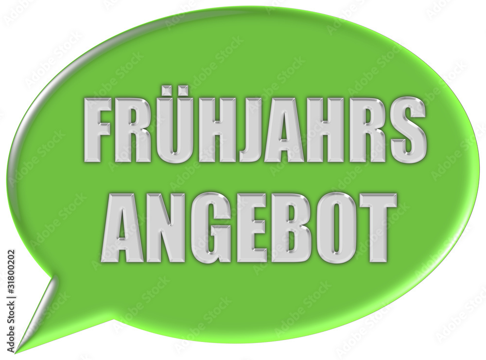 Sprechblase hellgrün FRÜHJAHRSWOCHEN Sprechblase hellgrün FRÜHJAHRSWOCHEN