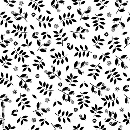 vector illustration of a floral seamless background