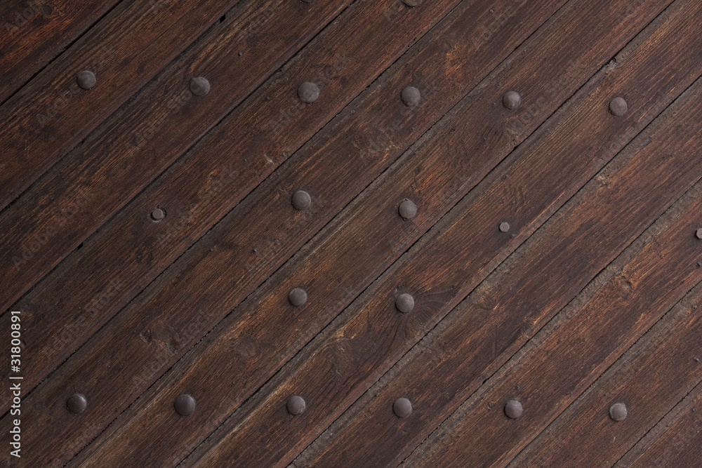 Fototapeta premium old wooden door structure