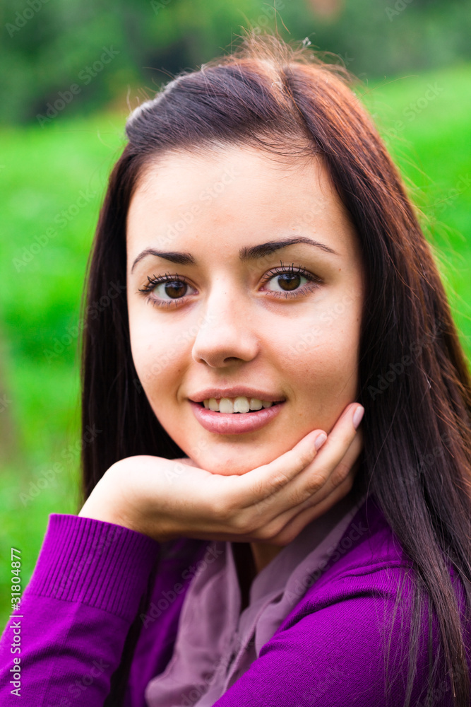 portrait of a beautiful young woman outdoor portrait of a beautiful young woman outdoor