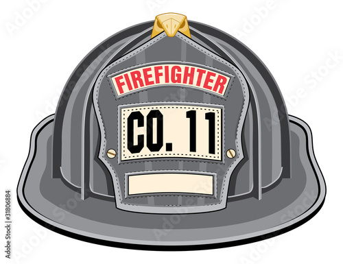 Firefighter Helmet Black