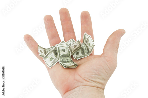 Konstfotografi Shrinking Dollar