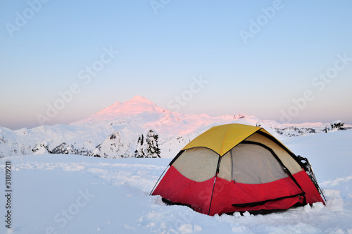 Winter Camping at Huntoon point on Artist Ridge photo