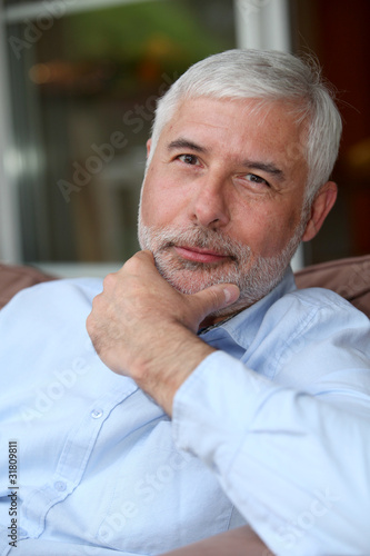 Portrait of smiling senior man