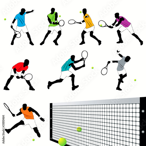 Tennis silhouettes set.03