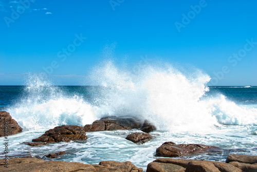 Waves crashing at Canal Rock Western Australia