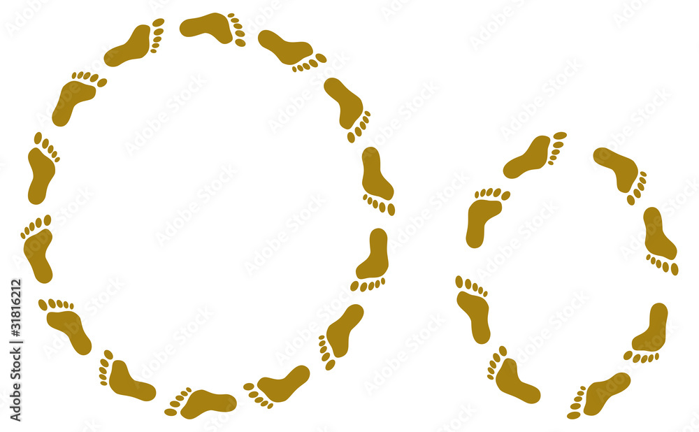 Fototapeta premium Traces, letter O