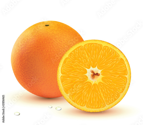 Fresh juicy oranges