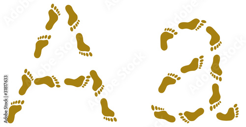 Traces, letter A