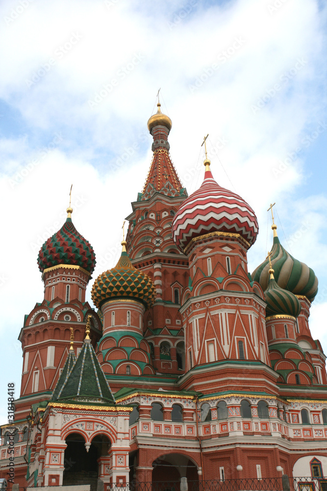 Saint Basil cathedral in Moscow Russia