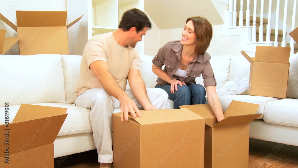 Young Couple in New Home Young Couple in New Home