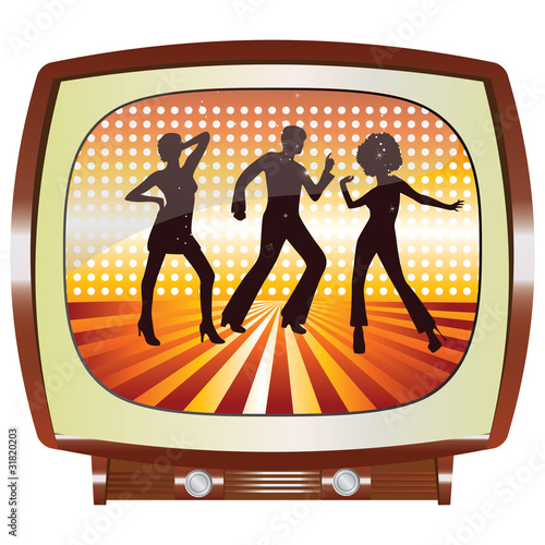 disco tv vector