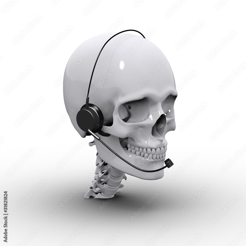 Skull with Headphone Skull with Headphone