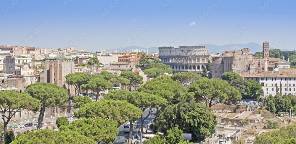 Panoramica de Roma - Italia