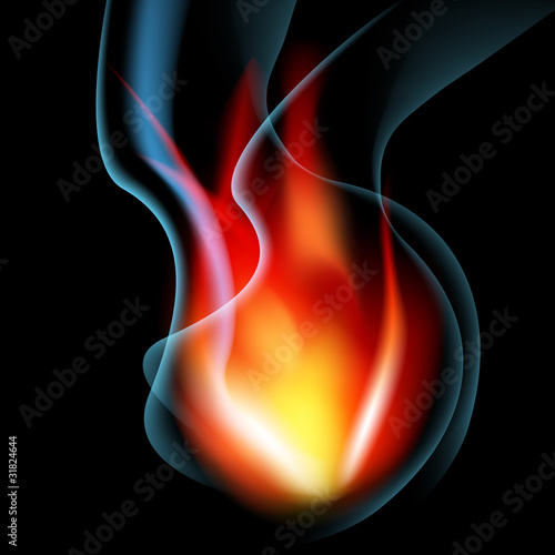 Smoking Flame Background