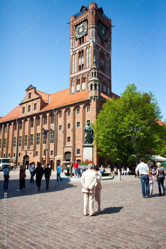 Town Hall-monument unesco in Torun, Poland
