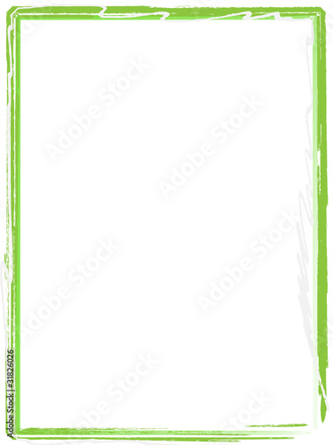grüner Rahmen Pinsel
