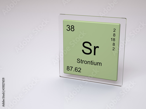 Strontium - symbol Sr - chemical element of the periodic table