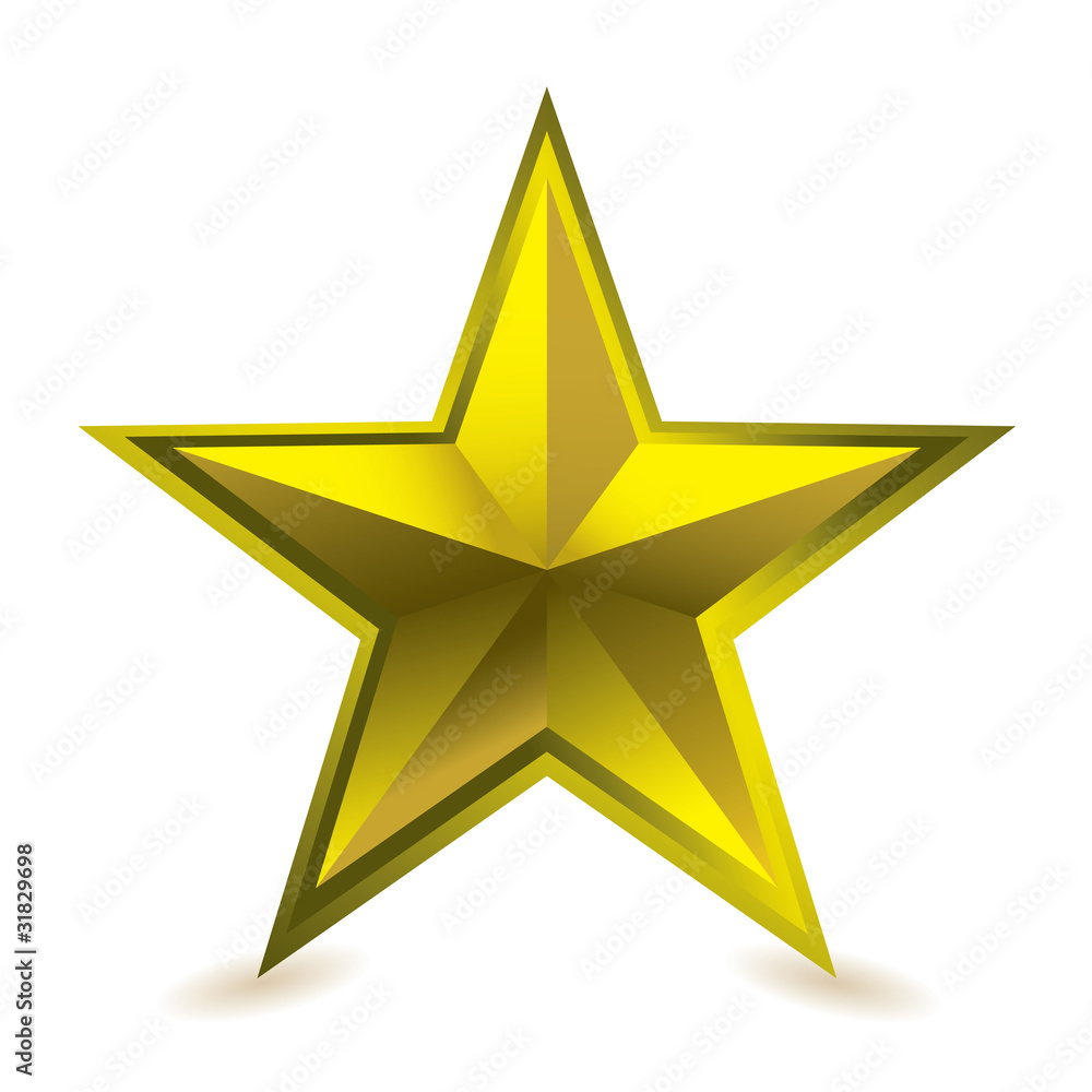 Fototapeta premium Gold star award
