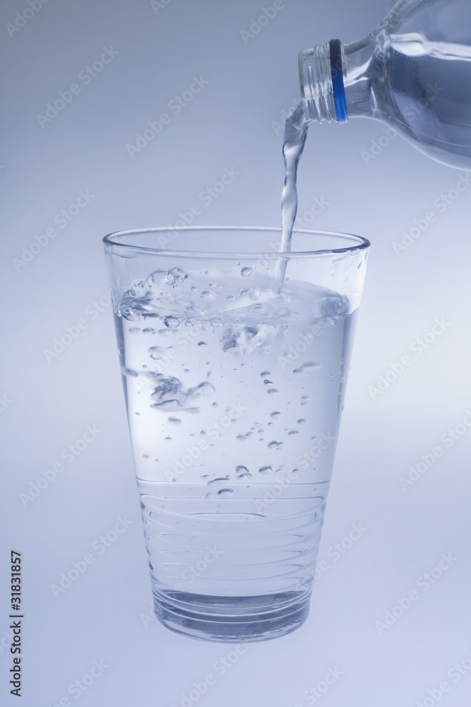 Water poured into a glass/Pouring fresh cold water Water poured into a glass/Pouring fresh cold water
