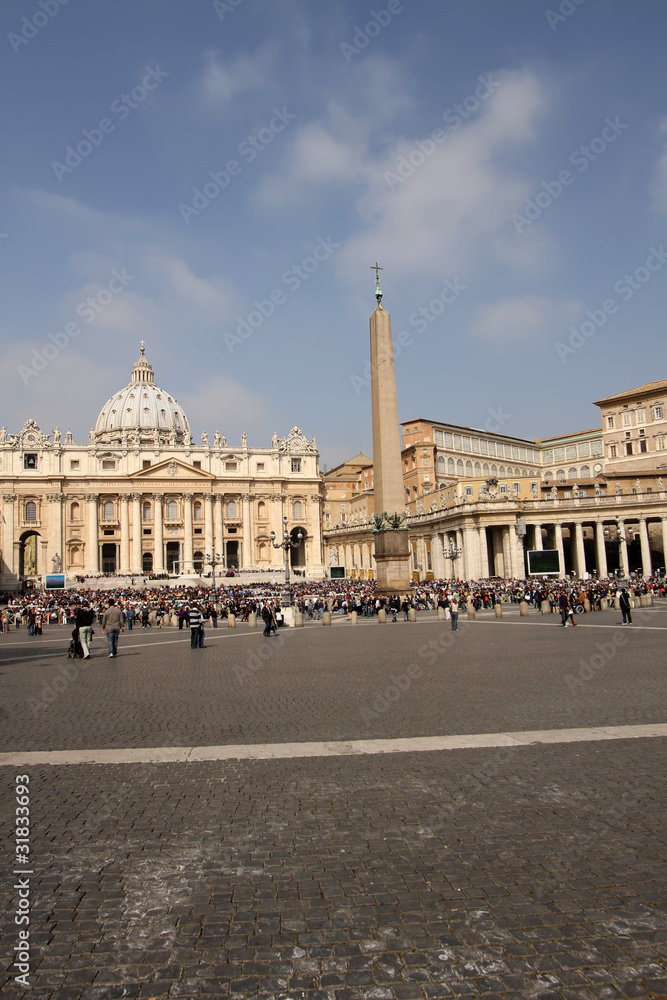 Piazza San Pietro (St Peter's Square) in Vatican