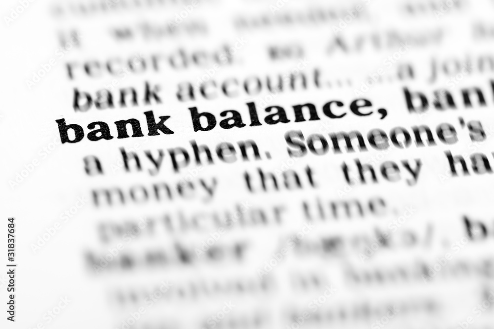 bank balance (the dictionary project) bank balance (the dictionary project)